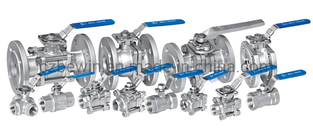 Stainless Steel Industrial Threaded Full Bore and Reduce Bore 1PC/2PC/3PC Ball Valve