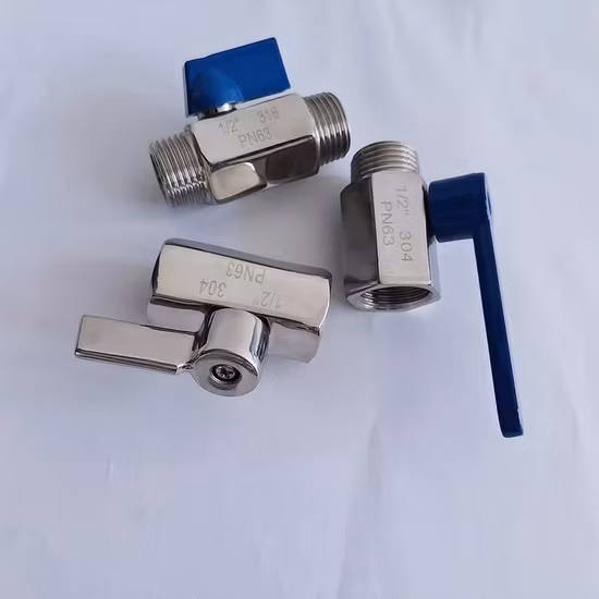 FF Mf мм Pn63 Недорогой мини-шаровой кран из нержавеющей стали